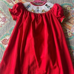 24month girl smocked dress